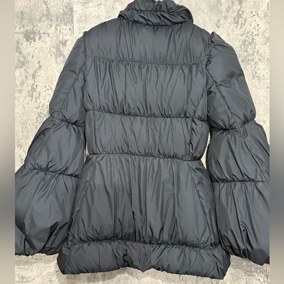 Black puffer coat! XS jacket! Warm winter coat! Bell sleeves! - Picture 11 of 15